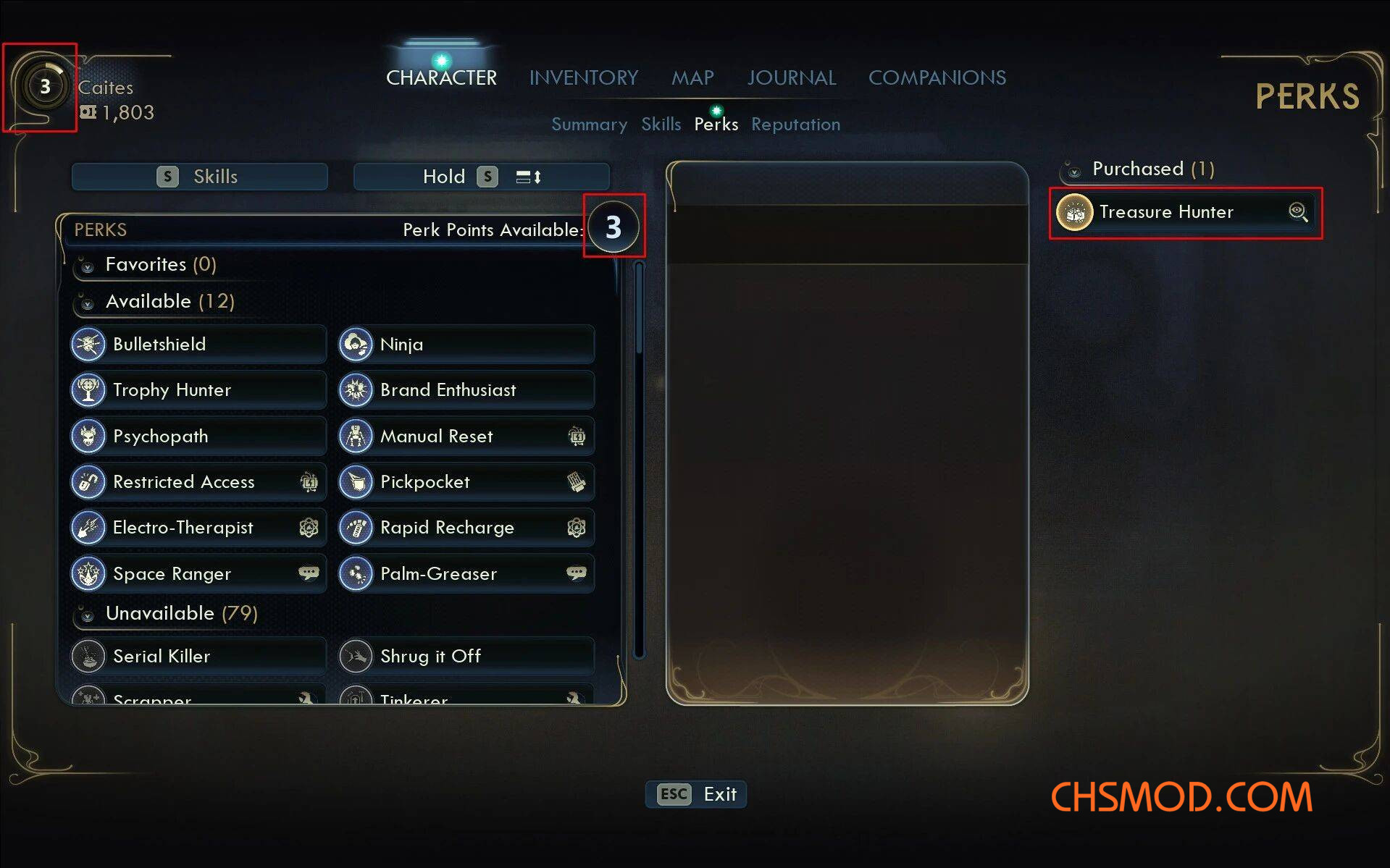 《天外世界2》更多特质/专长MOD