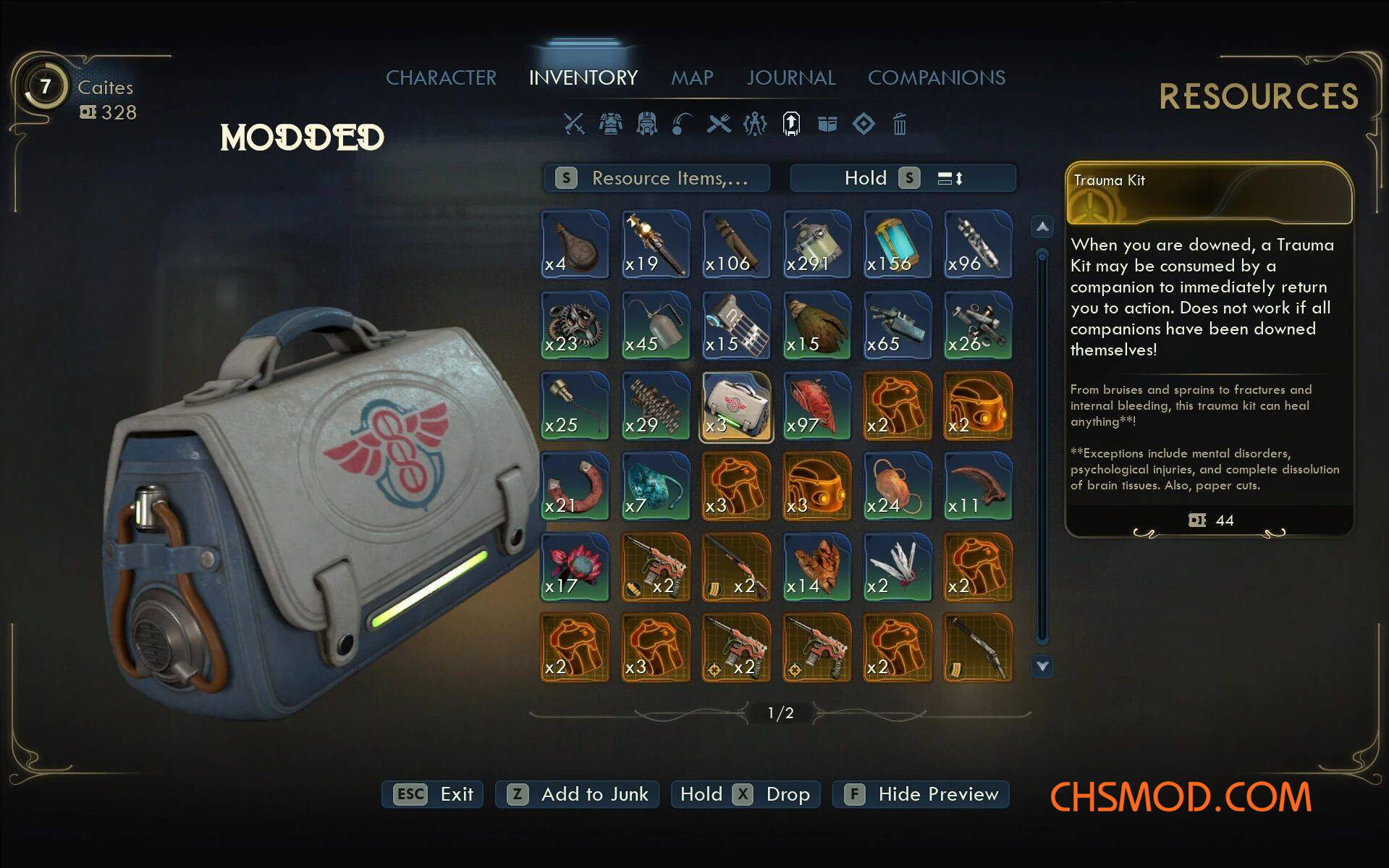 《天外世界2》库存UI调整MOD