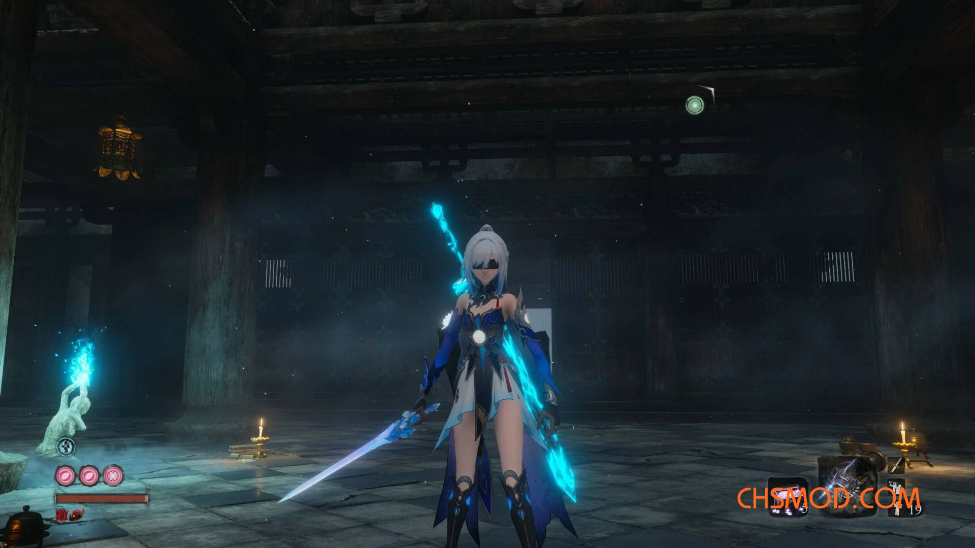 《只狼：影逝二度》崩坏星穹铁道镜流替换狼模型MOD