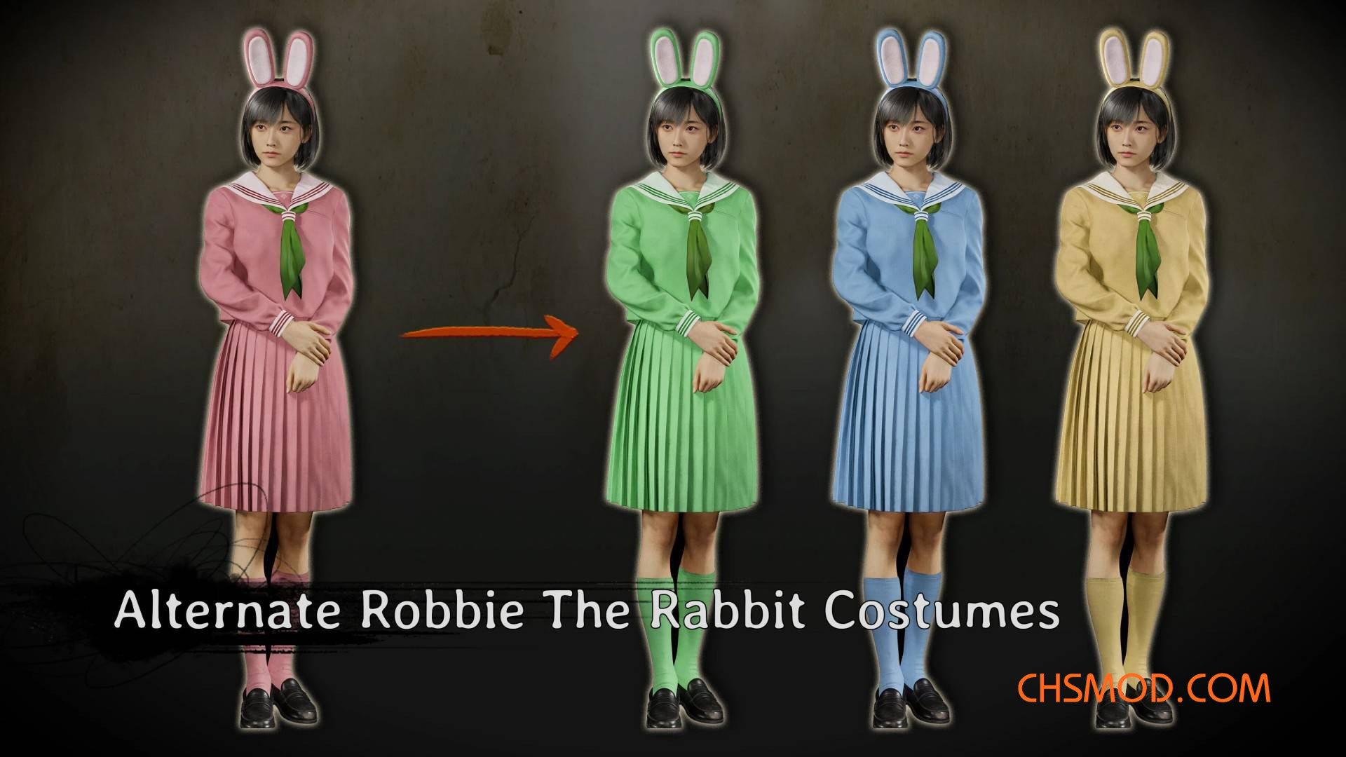 《寂静岭f》雏子兔子服的更多颜色变体MOD